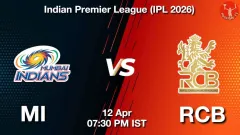 MI vs RCB IPL 2026, Picture