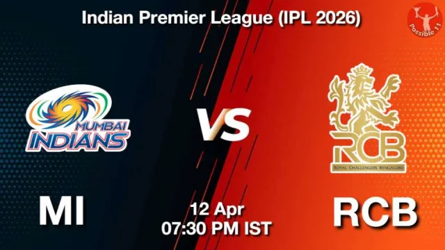 MI vs RCB IPL 2026, Pitch Report,