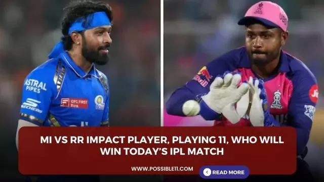 MI vs RR Impact Player, Playing 11,