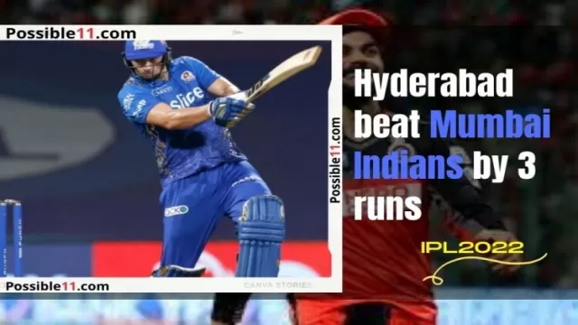 MI vs SRH Highlight, IPL 2022: Hyderabad