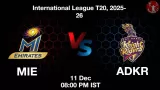 MIE vs ADKR, Pitch Report, Head to Head, Playing 11, AI Prediction
