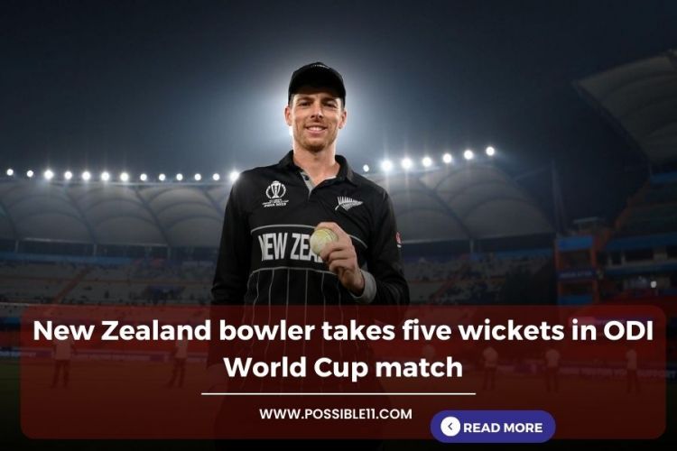 Mitchell Santner becomes the first New Zealand bowler to take a five-wicket haul