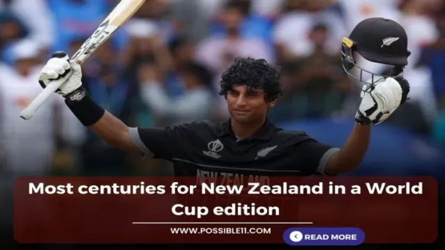 Most centuries for New Zealand in a