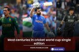Most centuries in cricket world cup single edition