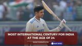 Most international century for India at the age of 24