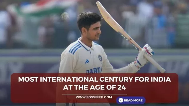 Most international century for India at the
