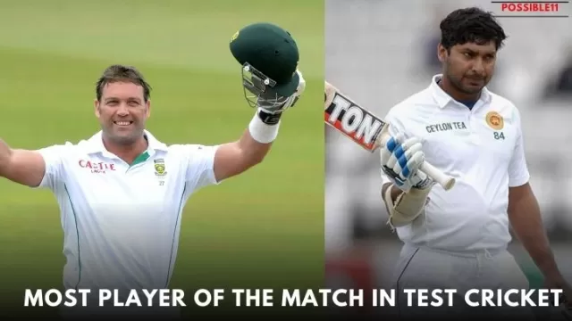 Most Player of the Match in Test