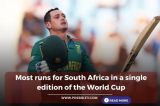 Most runs for South Africa in a single edition of the World Cup