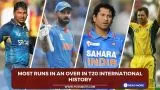 Most runs in an over in T20 international history
