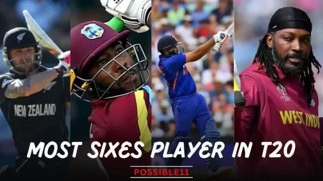 Most Sixes Player in T20