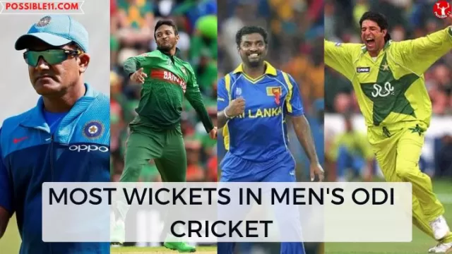 Most Wickets in Mens ODI Cricket