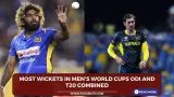 Most wickets in men's World Cups ODI and T20 Combined