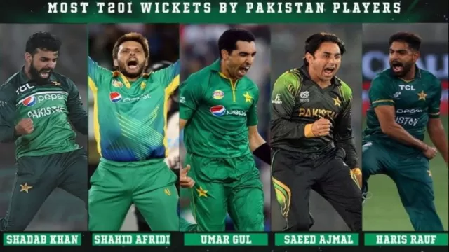 Most wickets in T20I cricket for Pakistan,