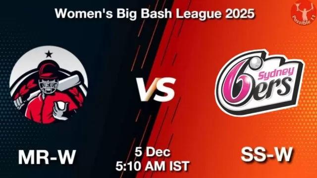 MR-W vs SS-W WBBL 2025, Pitch Report, Head to Head, Playing 11, AI Prediction