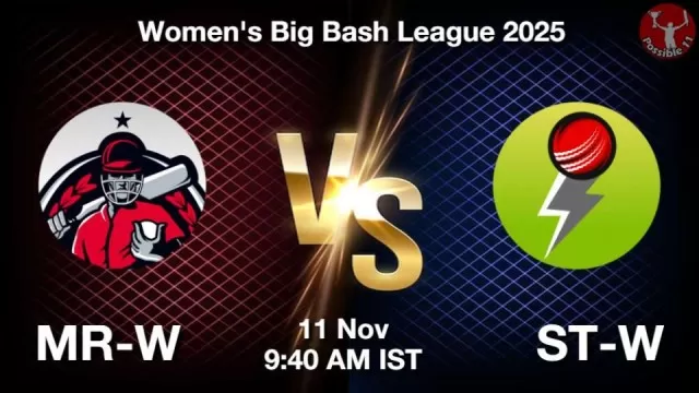 MR-W vs ST-W WBBL 2025, Pitch Report, Head-to-Head, Playing 11, AI Prediction