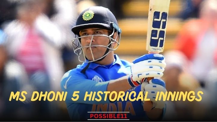 MS Dhoni 5 historical innings 