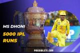 MS Dhoni completes 5000 runs in IPL