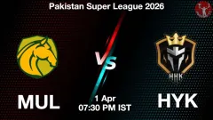 MUL vs HYK PSL 2026, Picture