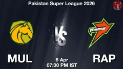 MUL vs RAP PSL 2026, Picture