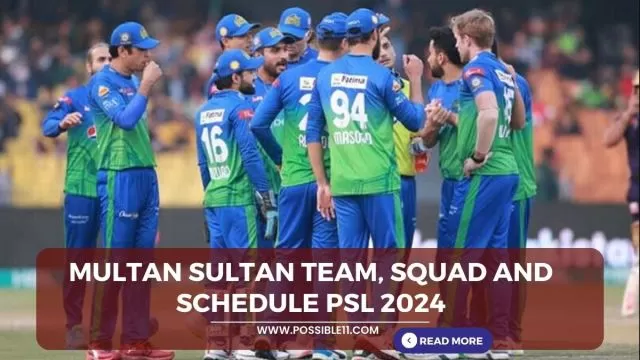 Multan Sultan team, squad and schedule PSL