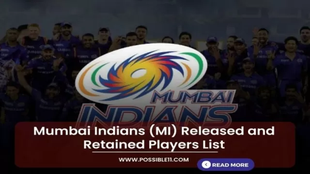 Mumbai Indians (MI) Released and Retained Players