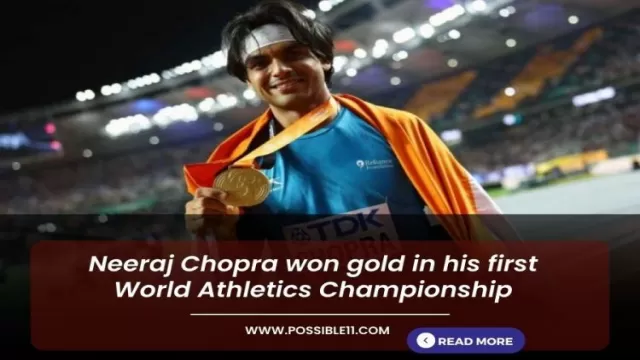 Neeraj Chopra won gold in his first