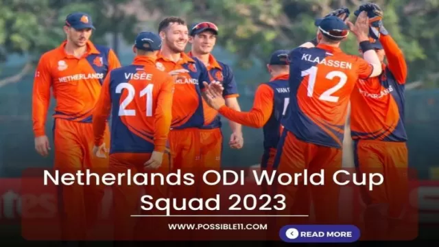 Netherlands ODI World Cup Squad 2023