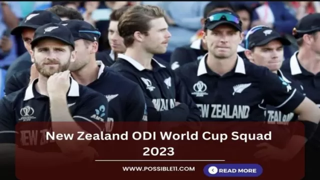 New Zealand ODI World Cup Squad 2023