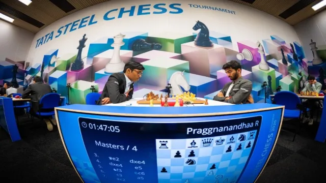 niemann shocks tata steel chess with bold queen sac 1