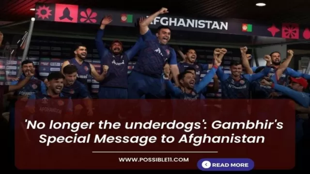 No longer the underdogs: Gambhirs Special Message