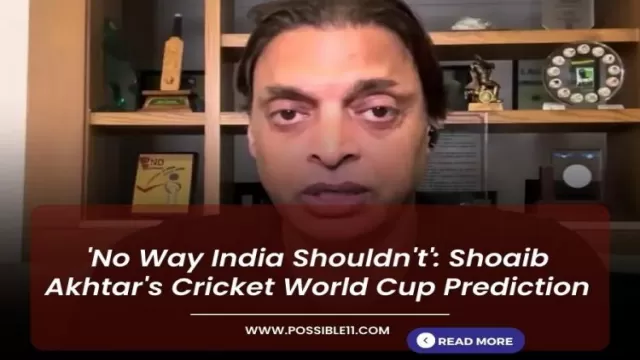No Way India Shouldnt: Shoaib Akhtars Cricket