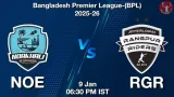 NOE vs RGR BPL 2025-26, Pitch Report, Head to Head, Playing 11, AI Prediction