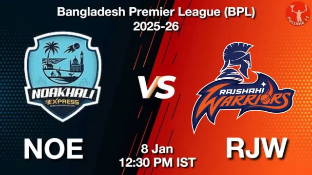 NOE vs RJW BPL 2025-26, Pitch Report,