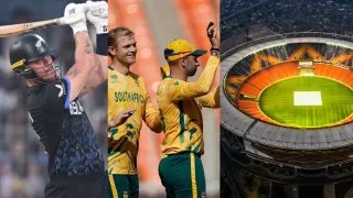 NZ vs SA T20 WC: Narendra Modi Stadium T20I Stats and Pitch Report NZ vs SA T20 WC: Narendra