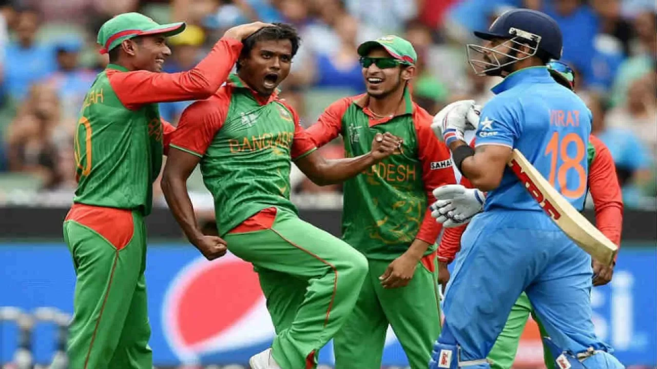 on field altercations between virat kohli and rubel hossain