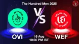 OVI vs WEF The Hundred 2025: Head to Head, Playing 11, AI Prediction