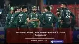 Pakistan Cricket Team Home Series for 2024-25 Announced