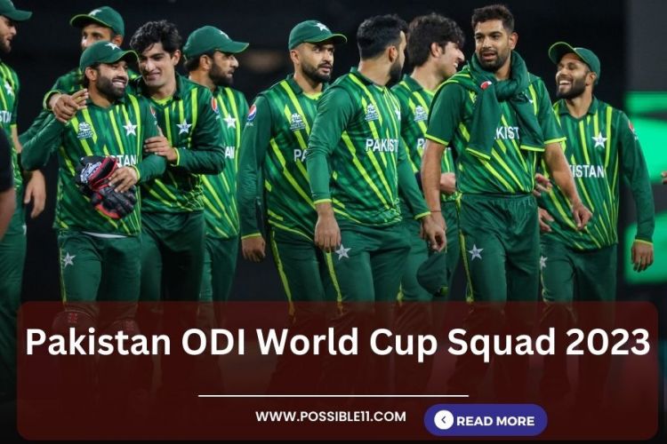 Pakistan ODI World Cup Squad 2023