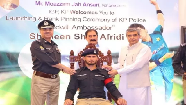 Pakistani Cricketer Shaheen Afridi Joins Police As