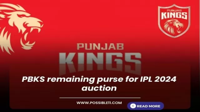 PBKS remaining purse for IPL 2024 auction