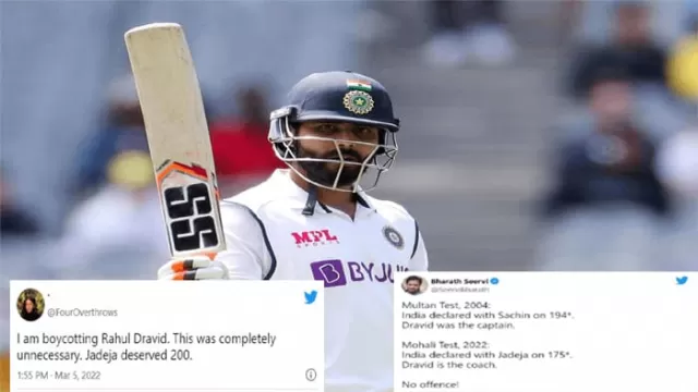 People target Dravid as Ravindra Jadeja was