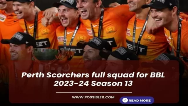 Perth Scorchers full squad for BBL 2023-24
