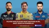 Player who played most matches in IPL, most sixes in powerplay