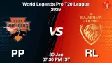 PP vs RL WLP 2026, Pitch Report, Head to Head, Playing 11, AI Prediction