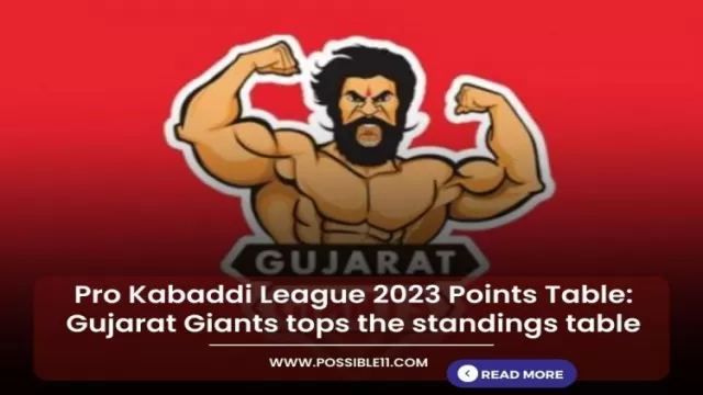 Pro Kabaddi League 2023 Points Table: Gujarat