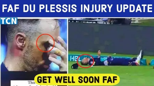 PSL 2021: du Plessis taken to hospital