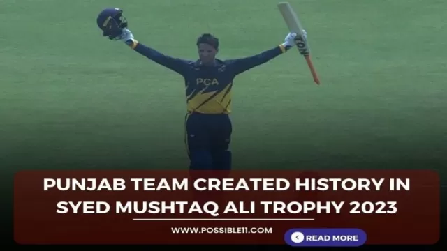 Punjab team created history in Syed Mushtaq