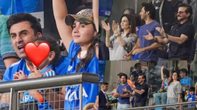 ranbir kapoor alia bhatt with raha at wankhede semi viral 3