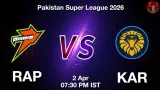 RAP vs KAR PSL