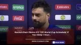 Rashid Khan Criticised ICC For T20 World Cup Schedule